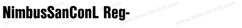 NimbusSanConL Reg字体转换